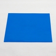 透明カラーゴム板【100mm角/厚さ1mm】青【和気産業】