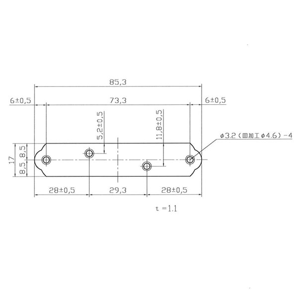 ブロンズ隅金 一文字 WAKI AC-087 85MM【和気産業】
