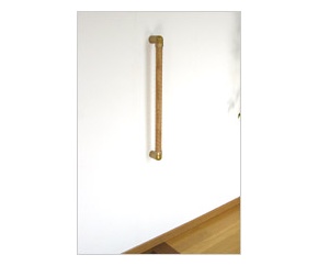 ABIRA ぬくもり手すり35〈縦付け用グリップタイプ/クリア〉450mm|総合