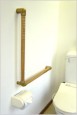 ABIRA　ぬくもり手すり35〈L型タイプ/クリア〉600×600mm【和気産業】
