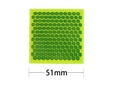 反射リフレクター 51mm角 〈ライム〉【和気産業】