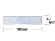 反射リフレクター 180×40mm角 〈クリア〉【和気産業】