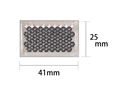 反射リフレクター 40×25mm角 〈クリア〉【和気産業】