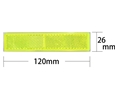 反射リフレクター 120×26mm角 〈ライム〉【和気産業】