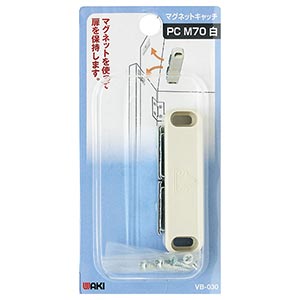 マグネットキャッチ VB-030 PC M70 白【和気産業】|総合金物 マグネットキャッチ VB-030 PC M70 白【和気産業】|総合金物