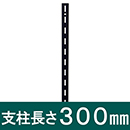 ピラシェル支柱 WPS001 300mm 黒【和気産業】