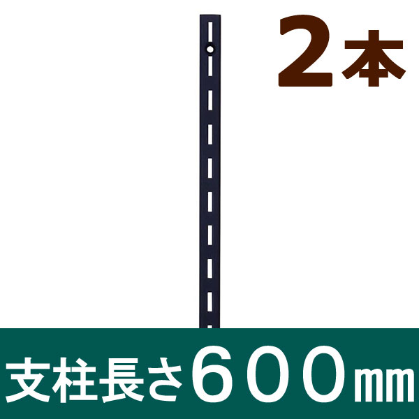 ピラシェル支柱 600mm 2本セット 黒 WPS002