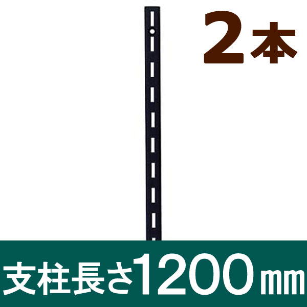 ピラシェル支柱 1200mm 2本セット 黒 WPS004