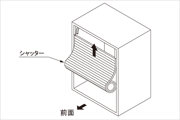 シャッター部の設置